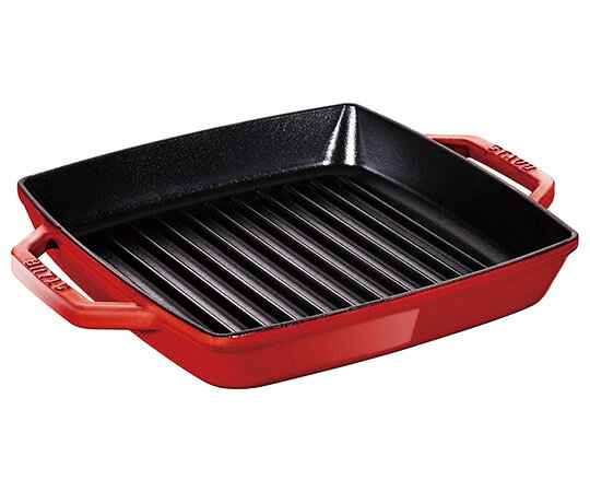 staub ストウブ ピュアグリル スクエア 40511-685 28cm チェリー プロユース 業務用 として販売されている国内正規販売ルートの商品です。家庭用に付属されてい…