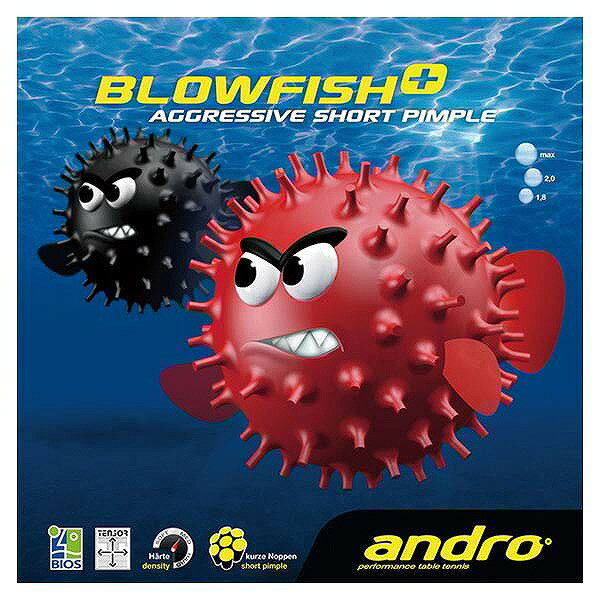 表ソフトラバー BLOWFISH＋ ブローフィッシュプラス   カラー：レッド   サイズ：MAX  #112265-RD