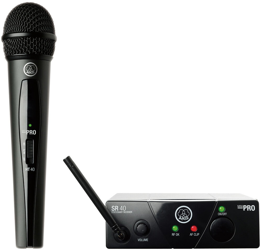 AKG 1チャンネルB帯ワイヤレスシステム WMS40 PRO MINI VOCAL SET(JP2)