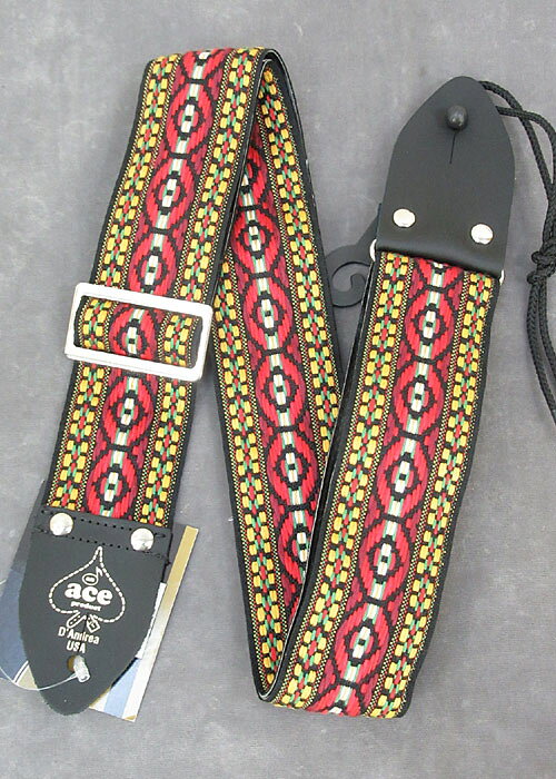 Ace Guitar Straps ACE-4 Bohemian Red ギターストラップ