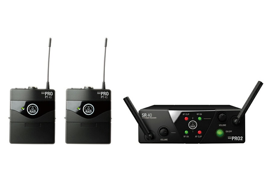 WMS40 PRO MINI2 INSTRUMENTAL SET DUAL 2チャンネル・モデル アーカーゲー AKG