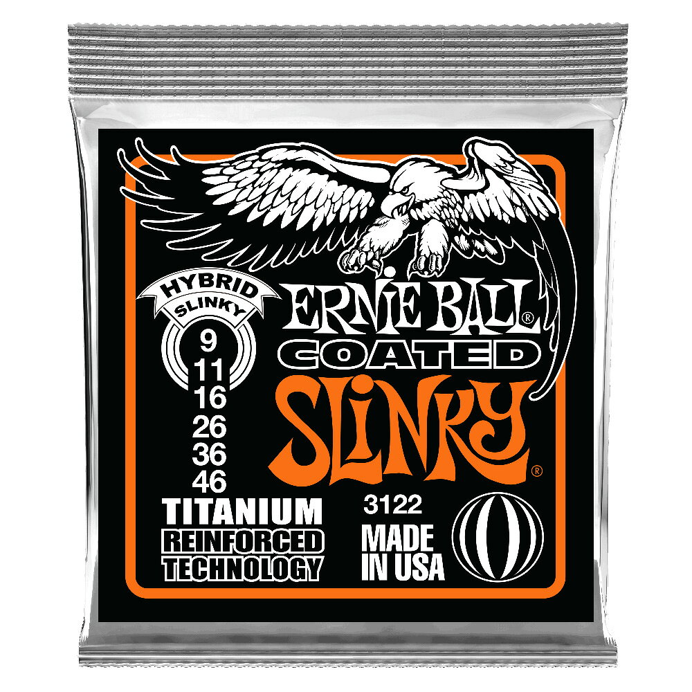 ernie ball 3122/coated hybrid slinky エレキギター弦  / アーニーボール