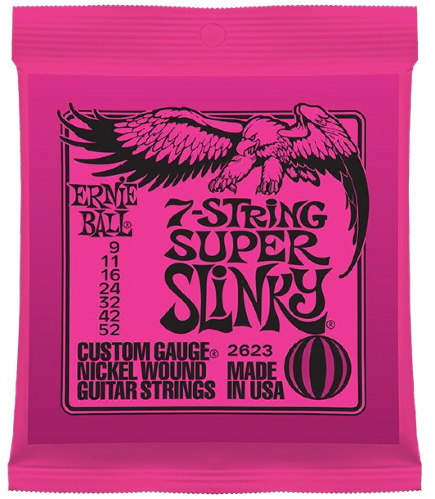 アーニーボール Super Slinky エレキギター 弦 7Strings 7弦