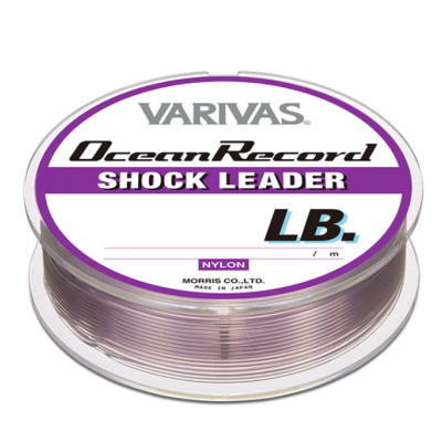 バリバス オーシャンレコードショックリーダー 30m ミスティーパープル 100号/370lb 100ゴウ/370lb VARIVAS ナイロンリーダー