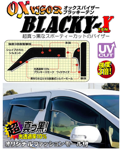 OXバイザー ブラッキーX アルファード・ヴェルファイア(20・25) フロント BL-73