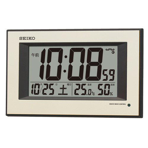 SEIKO 自動点灯デジタル電波掛時計 SQ438G