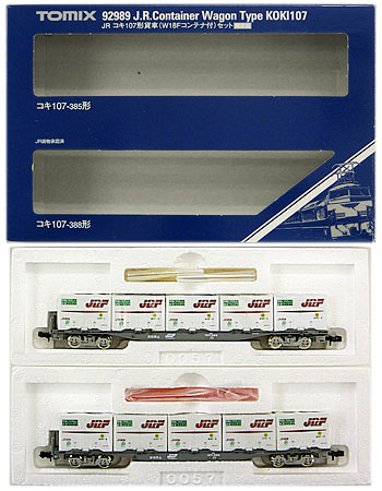 楽天市場】トミーテック 92989 限定品 JRコキ107形貨車 W18Fコンテナ付