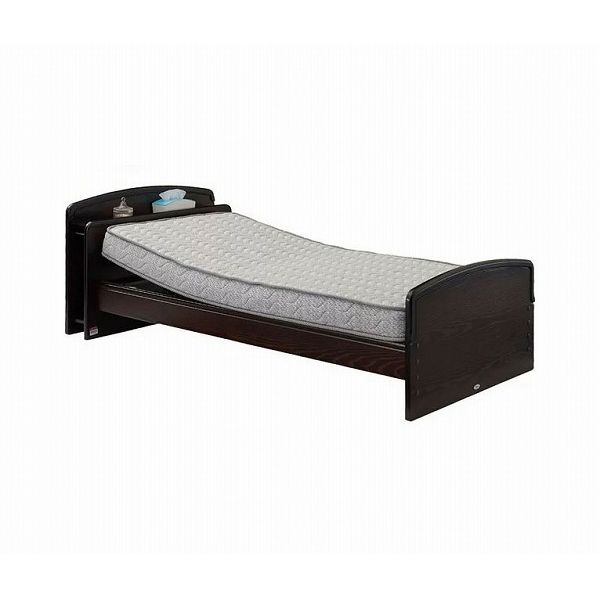 谷村実業 電動メッシュキルトベッド　ブラック 折りたたみ リクライニング 高反発 谷村実業 電動メッシュキルトベッド ブラック 折りたたみ