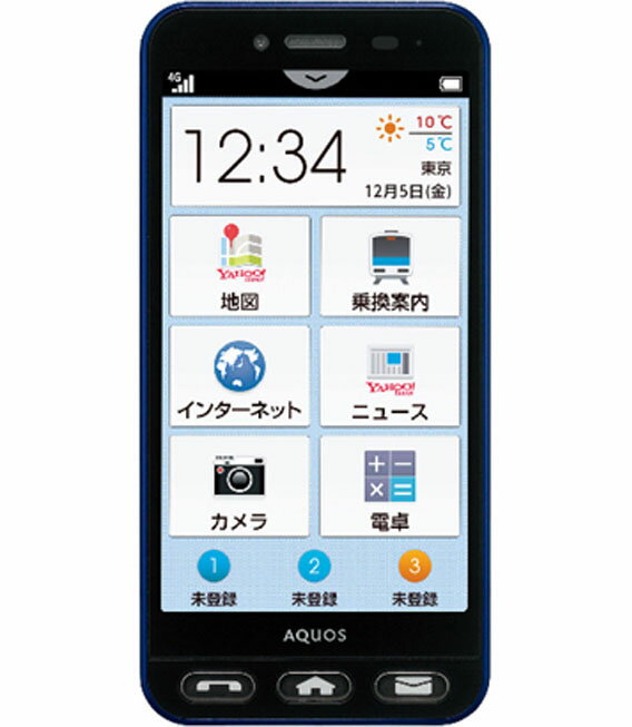 楽天市場】ソフトバンク SHARP シンプルスマホ5 A001SH ネイビーブルー
