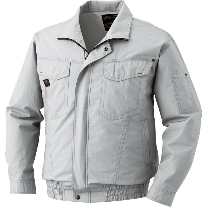 空調服 空調服 綿薄手タチエリウェアのみ シルバー 4L KU91400-C06-S6