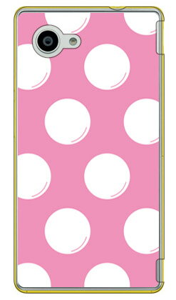 second skin ドットフライ ピンク ホワイト クリア / for aquos compact sh-02h/docomo dsh02h-pccl-201-y212