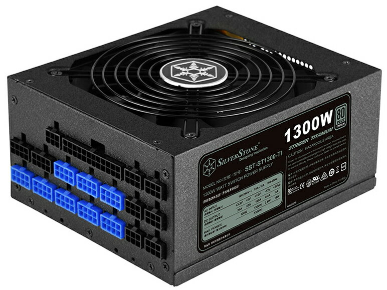 SilverStone｜シルバーストーン PC電源 STRIDER Titanium 1300W ブラック SST-ST1300-TI /ATX /Titanium