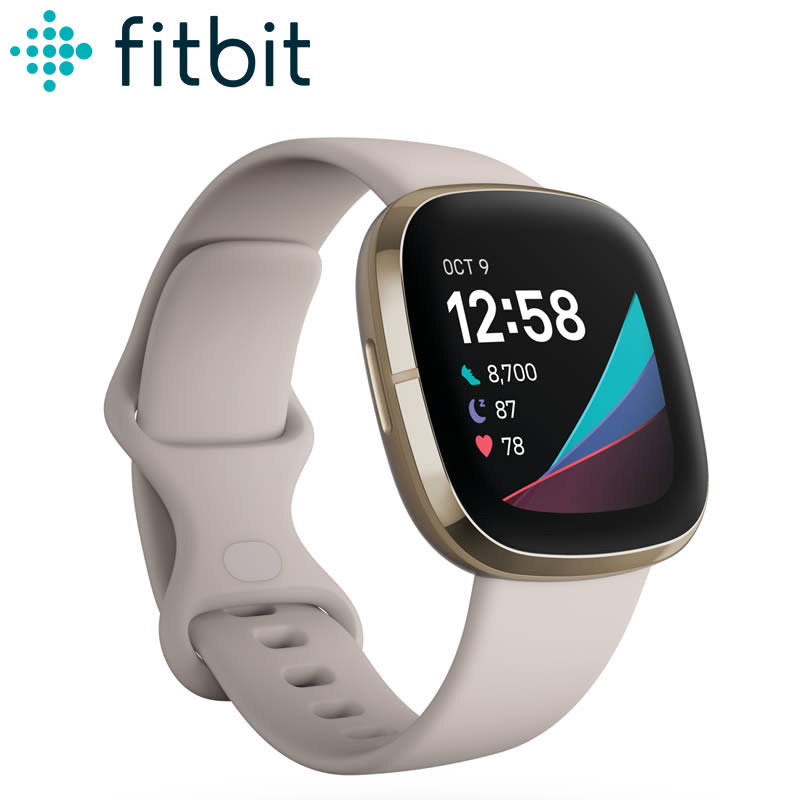 Fitbit スマートウォッチ SENSE   ルナホワイト 楽天市場】Fitbit スマートウォッチ SENSE LUNA WHITE/SOFT GOLD