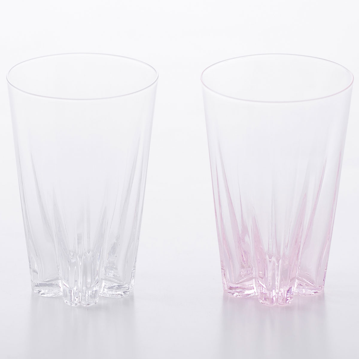 タンブラー 紅白セット さくらさくグラス 100%  240cc