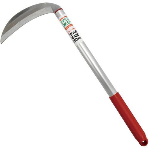 大進|DAISHIN EGアルミ柄草刈鎌180mm 赤グリップ