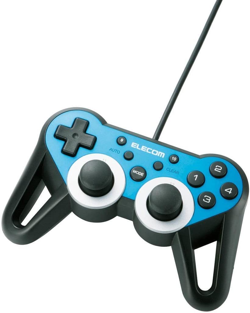 ELECOM 12ボタン 高耐久USBゲームパッド JC-U3312SBU