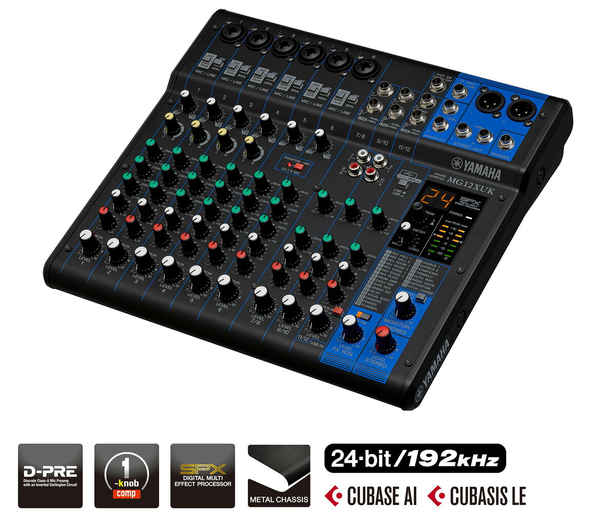 楽天市場】ヤマハ YAMAHA 16チャンネルミキシングコンソール MG16XU