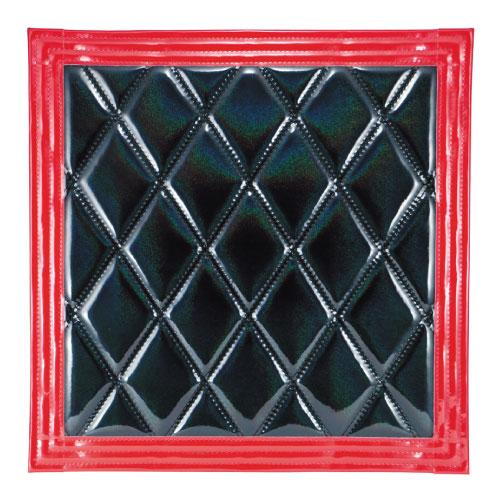 JET INOUE｜ジェット・イノウエ ウレタン入り泥除け 綺羅 Wステッチ 600X600 クロ/アカライン 523913