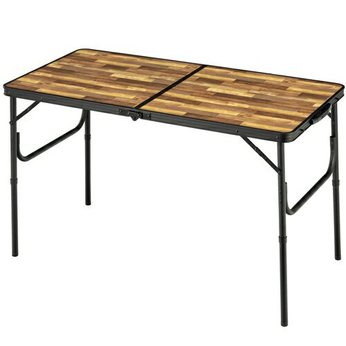 BUNDOK アルミFDテーブル Mサイズ 木目 BD-244WB