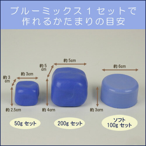 ねんど 粘土用具 型取り材 ブルーミックスii