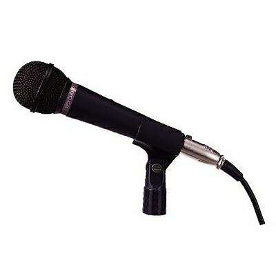 単一指向性の平衡型ダイナミックマイクロホン。