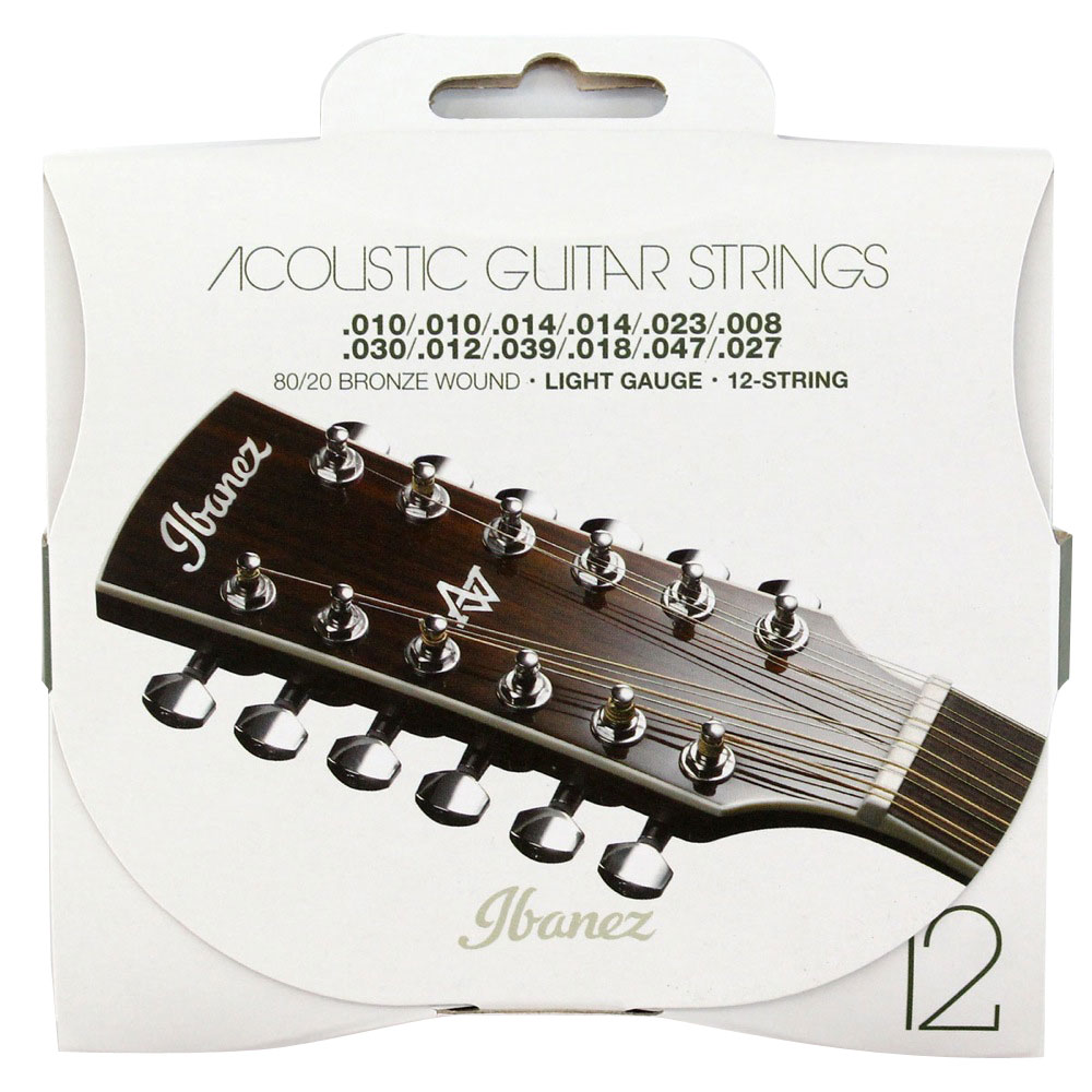 Ibanez アイバニーズ   IACS12C アコースティックギター弦 12弦 ライトゲージ