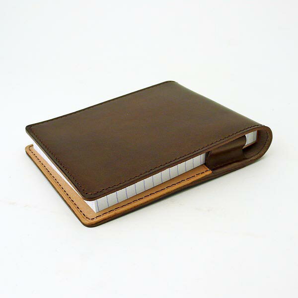 Rhodia メモカバー No.11 イタリア製本革 ロディア メモカバー ダークブラウン