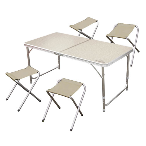 アウトドアテーブル 120cm＋チェア セット