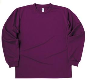 glimmer グリマー 4．4オンスALTドライロングスリーブTシャツ 00304 パープル 014 サイズ：SS