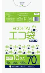 サンキョウプラテック エコ袋 半透明 70L