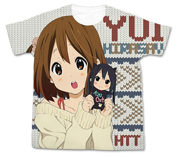 映画けいおん！ 平沢唯フルグラフィックTシャツ/ホワイト-L コスパ