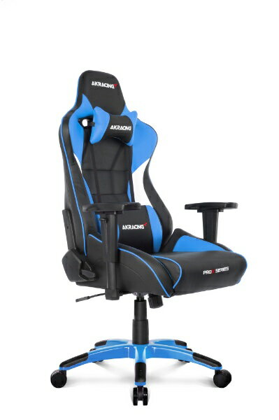 AKRacing｜エーケーレーシング ゲーミングチェア シート W390xD545xH1270～1340mm Pro-X V2 ブルー AKR-PRO-X/BLUE/V2
