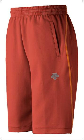 DS-DTM1911PB-TRO-S デサント トレーニングウェア 男女兼用 トゥルーレッド・サイズ：S Training Half Pants トレーニングハーフパンツ DTM-1911PB