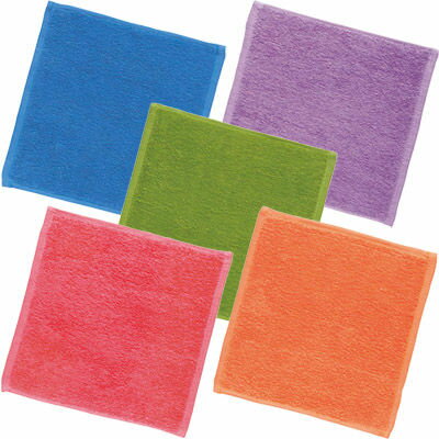 カラフルハンカチタオル(ブルー)