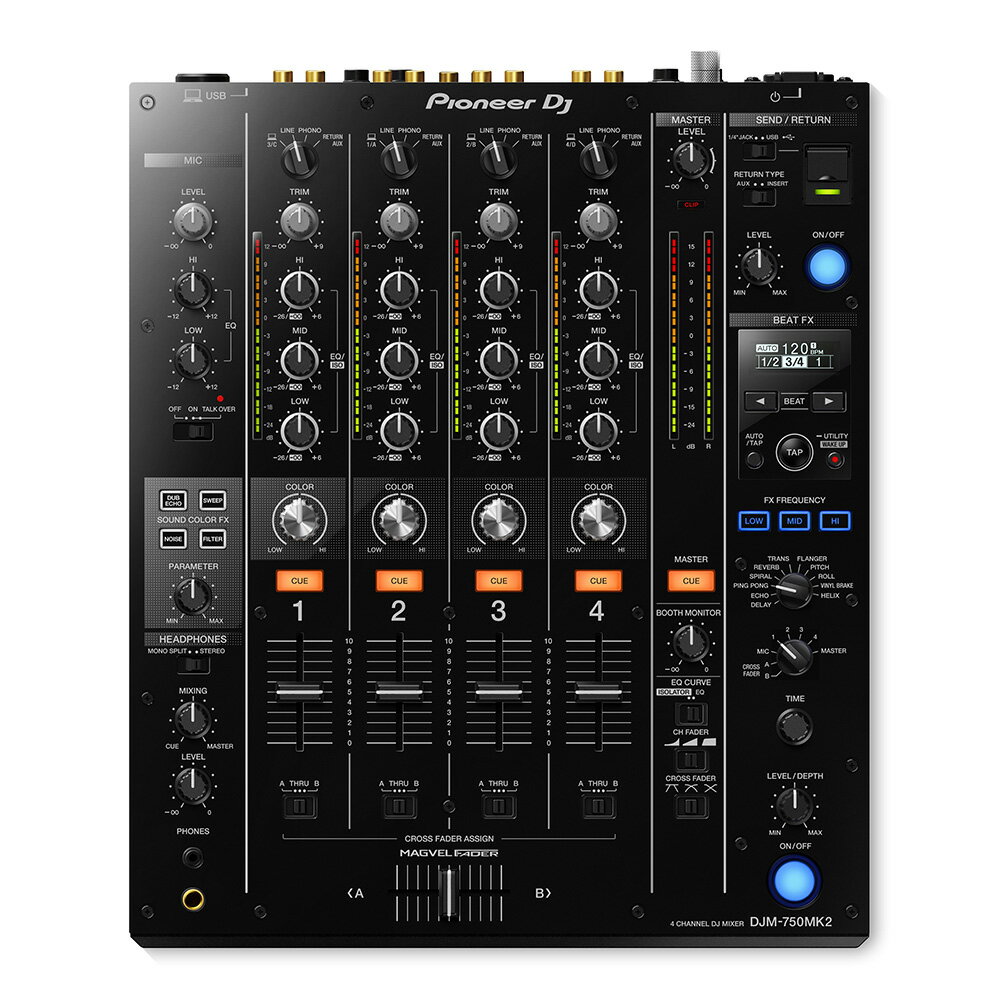 Pioneer パイオニア プロフェッショナルDJミキサー DJM-500 美品 Pioneer DJM-500 DJ Mixer Model 4-Channel Performance Mixer