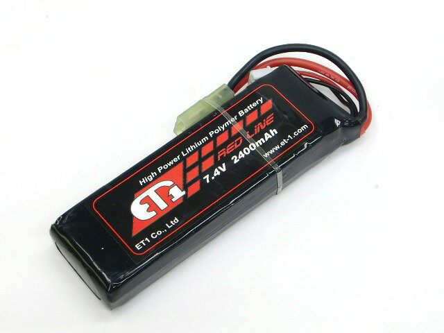 楽天市場】ET1 ET1 LiPoバッテリー 7.4V 2000mAh RED LINE シリーズ 