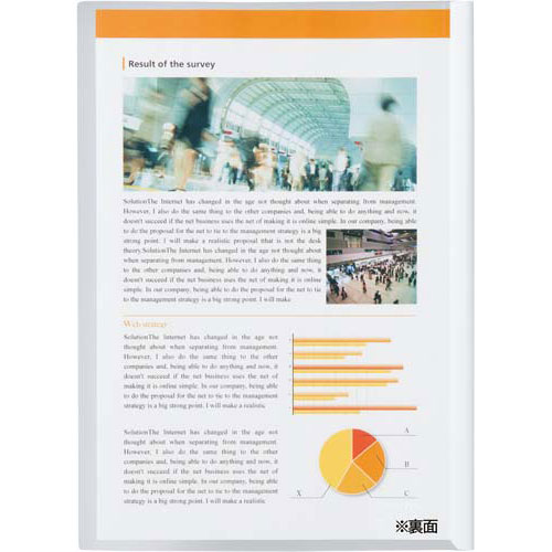 コクヨs&t レールクリヤーホルダー 厚とじ・pp  a3横 約 収容 白 フーw768w