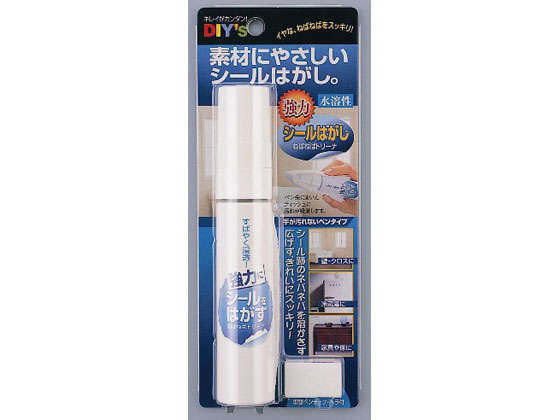 建築の友 SH-01 強力シールハガシ ねばねばトリーナ クリーナー 補修用品 取替ペンチップ ヘラ付き 水溶性 のり