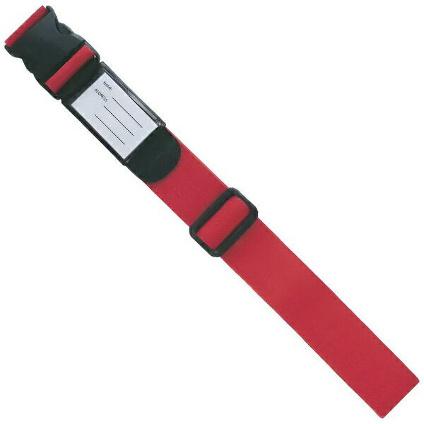 VANGUARD｜バンガード 黒バックルシンプルデザイン ワンタッチベルト レッド AD278