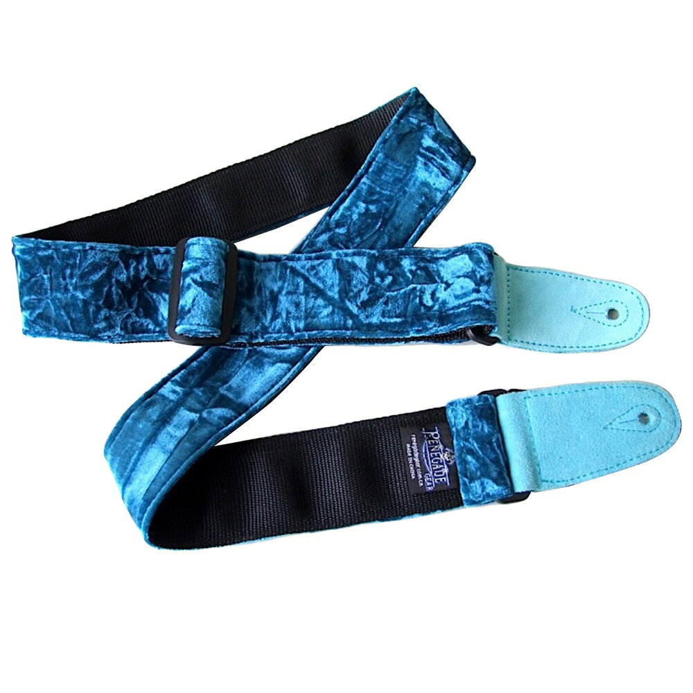 RENEGADE Crushed Velvet Series ギターストラップ Crushed Velvet VEL-SBL