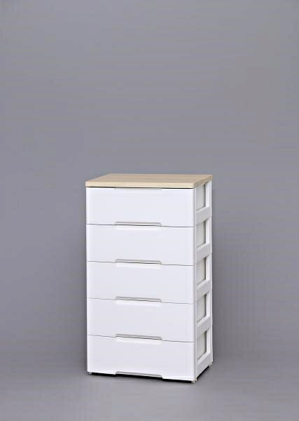 楽天市場】不二貿易 桐製 マルチカラフル5段ボックス シンクエ 2(1台