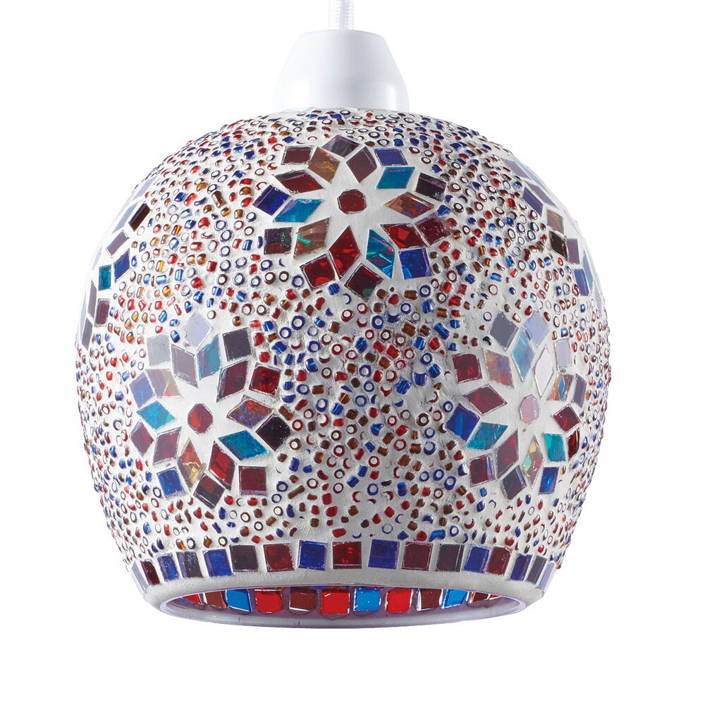 イシグロ モザイクペンダントライトL クリムトブルー φ185×140mm(コード長さ 約70?) イシグロ モザイクペンダントライトL クリムトブルー φ185×140mm