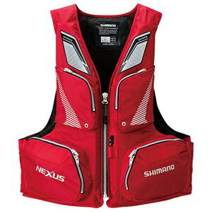シマノ ライフジャケット VF-142Q ネクサス フローティングベスト レジャー用ライフジャケット レッド XL
