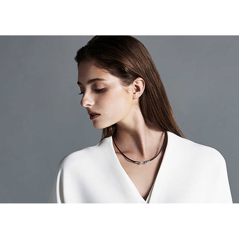 コラントッテ TAOネックレス スリム RAFFI mini ブラック*シルバー L(1個)