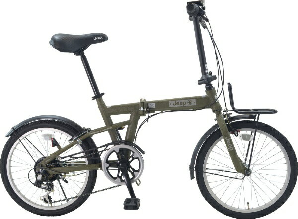 Jeep 折りたたみ自転車 カーキ Jeep 「ジープ」JE-206G 20インチ 折りたたみ自転車 -25 : サイクル