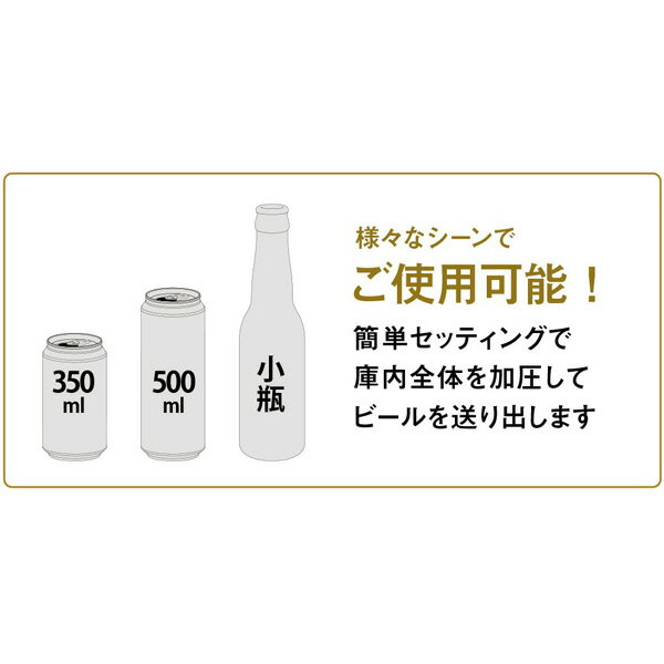 GREEN HOUSE グリーンハウス GH-BEERK-WH スタンド型ビールサーバー 2018 ホワイト
