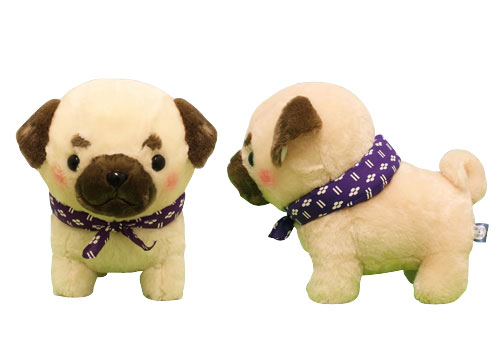 楽天市場】アミューズ 豆しば三兄弟 パグ兵衛 BIGぬいぐるみ | 価格
