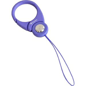 Hamee HandLinker Putto カラビナリング 携帯ストラップ パープル 41-850510
