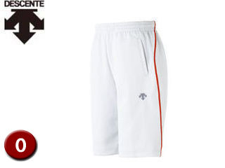 DS-DTM1911PB-WHR-O デサント トレーニングウェア 男女兼用 ホワイト×レッド・サイズ：O Training Half Pants トレーニングハーフパンツ DTM-1911PB