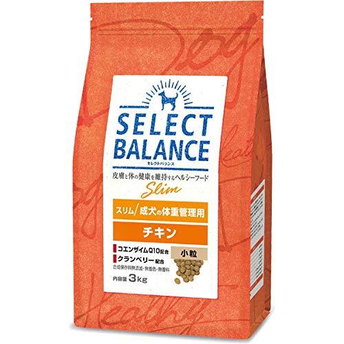 セレクトバランス スリム チキン 小粒 成犬の体重管理用3kg